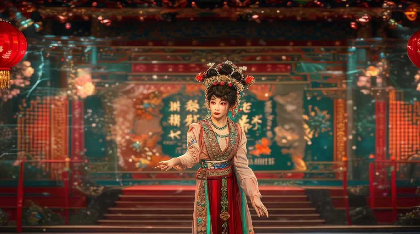 戏曲景象拾玉镯1000