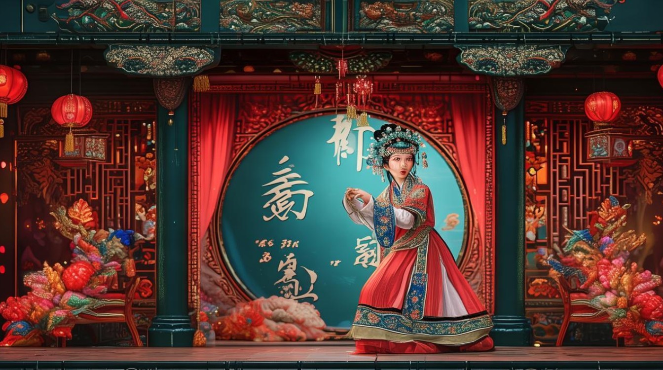 戏曲景象拾玉镯1000