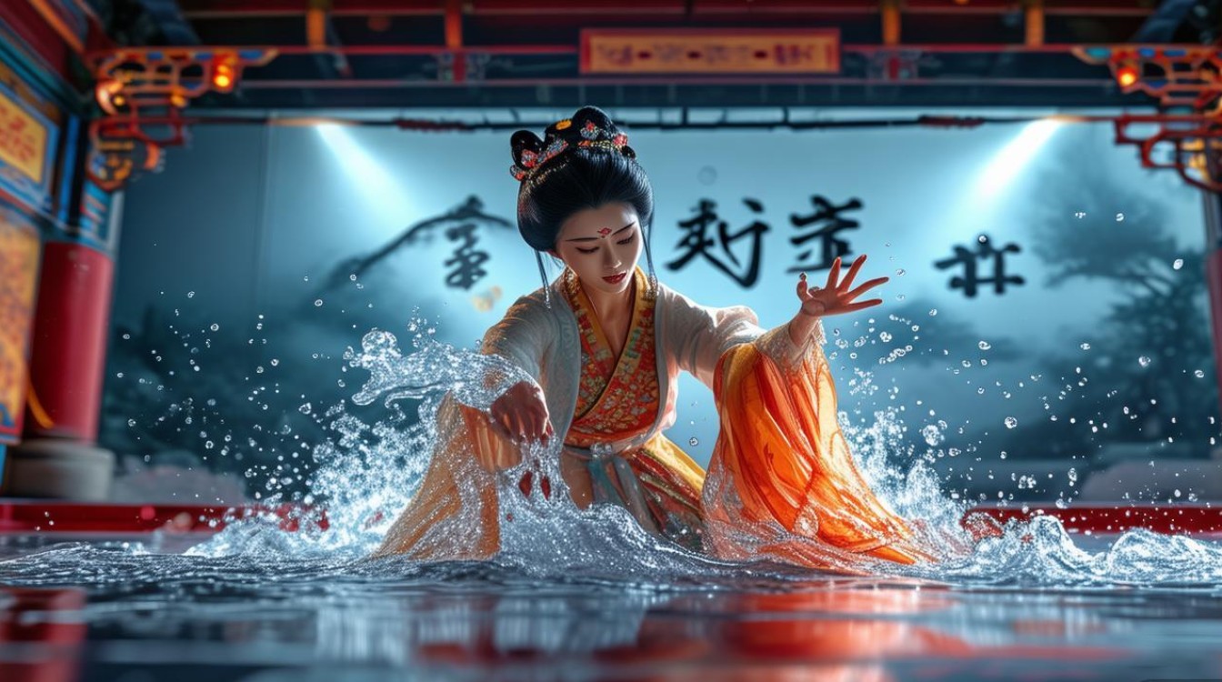 豫剧戏曲马前泼水