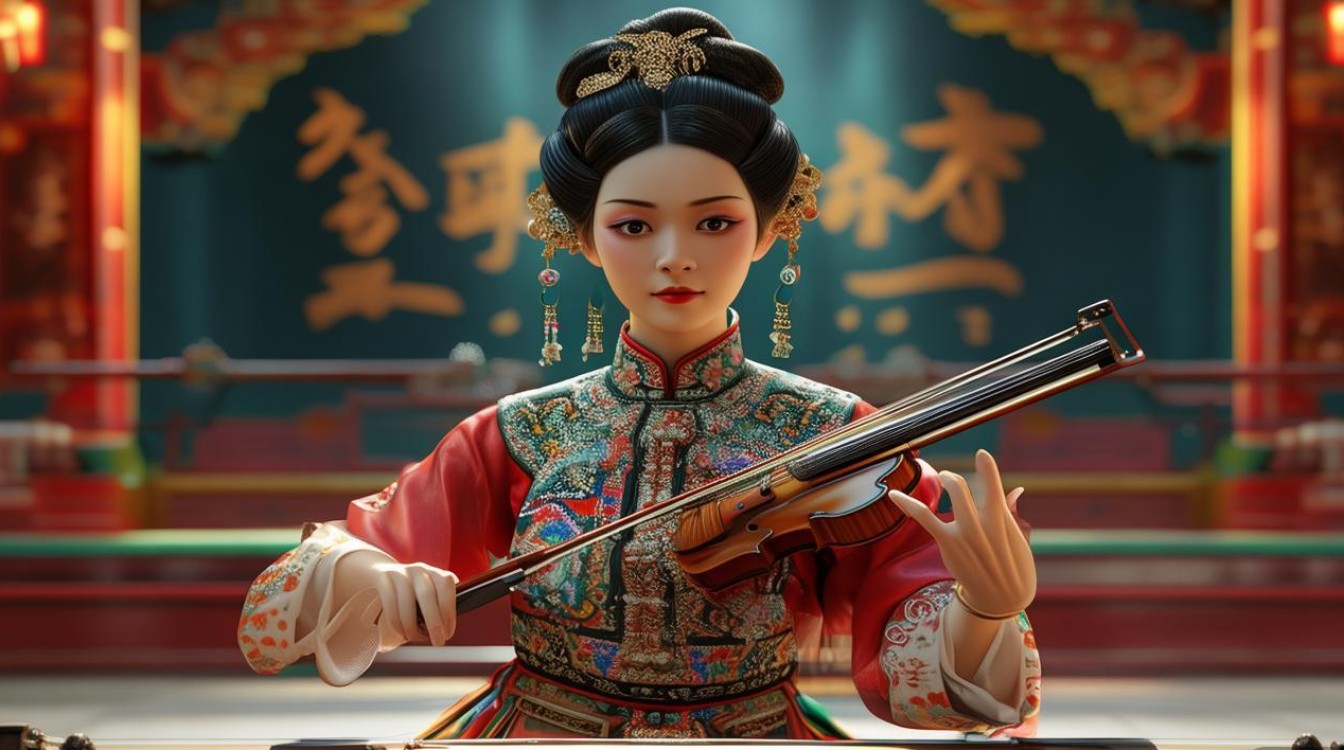 京剧京胡女琴师6