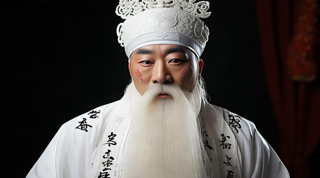 京剧白袍白盔白髯