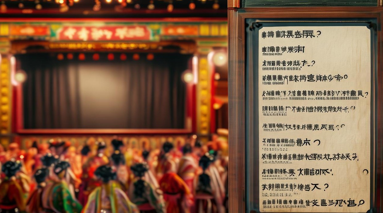 戏曲竞答的题目