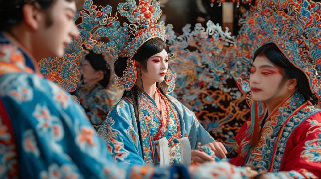 京剧洛神屏翳收风