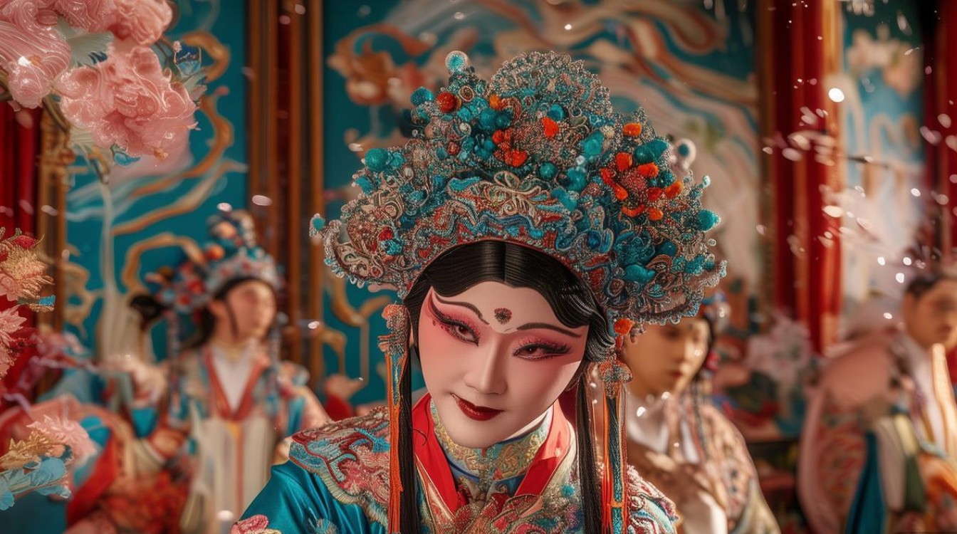 京剧洛神屏翳收风