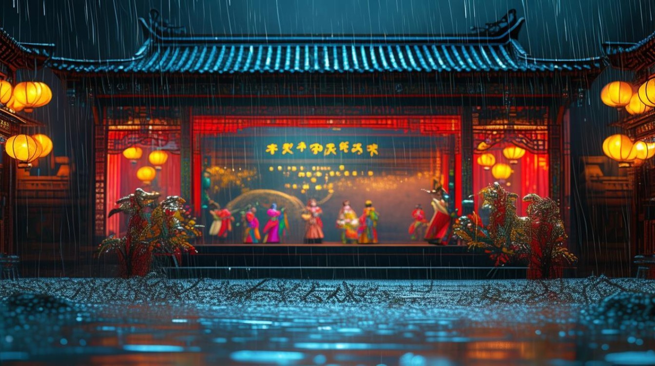 豫剧萧江夜雨戏