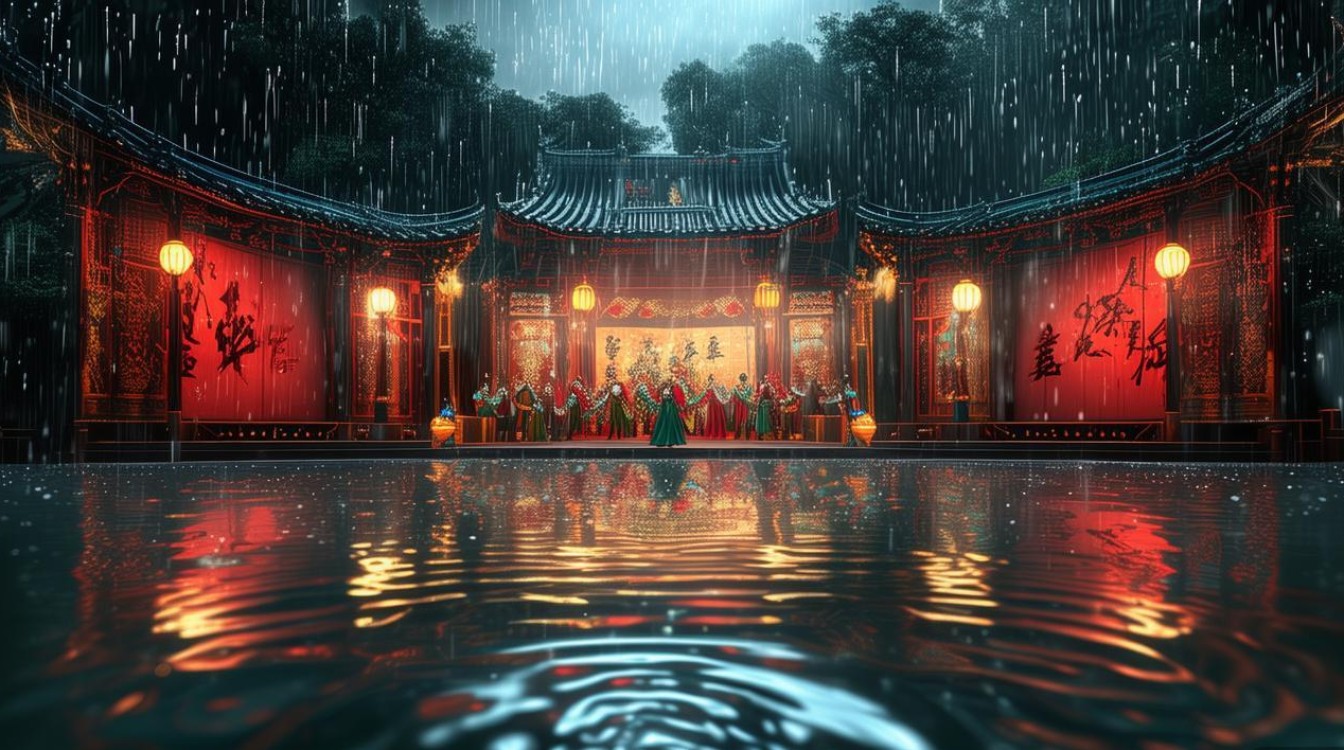 豫剧萧江夜雨戏