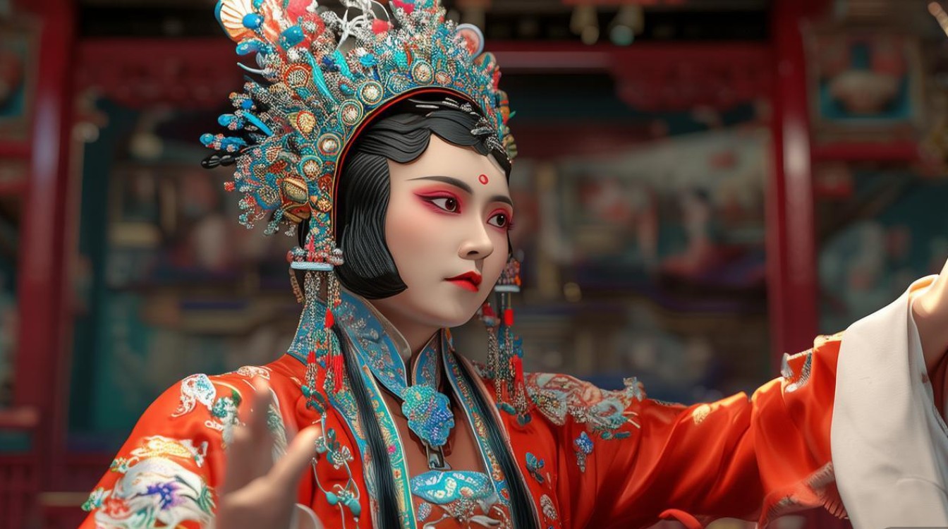 京剧落神张新月