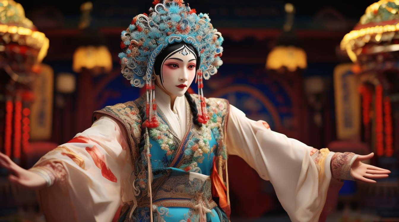 京剧落神张新月