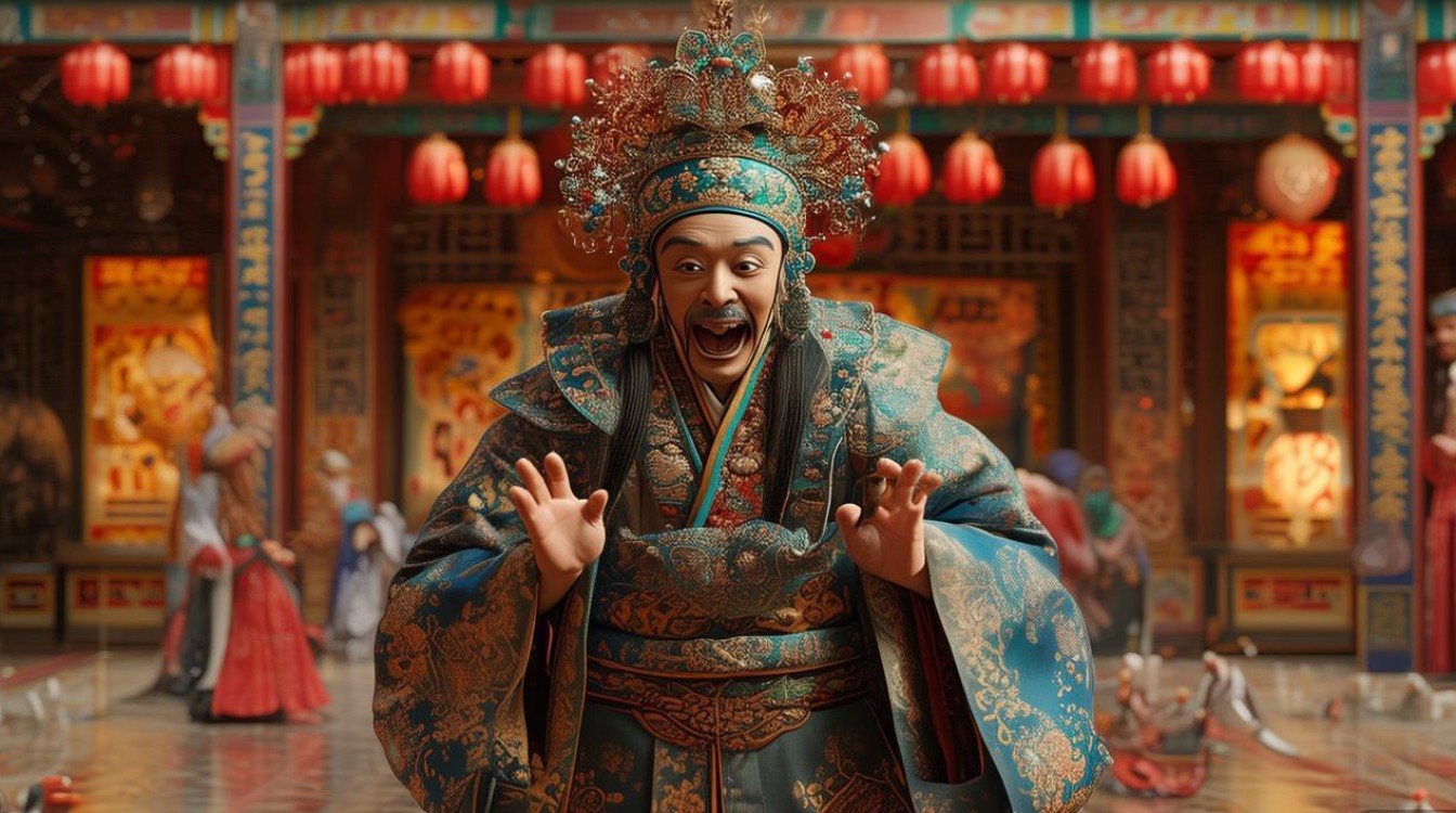 敬德装疯京剧安平
