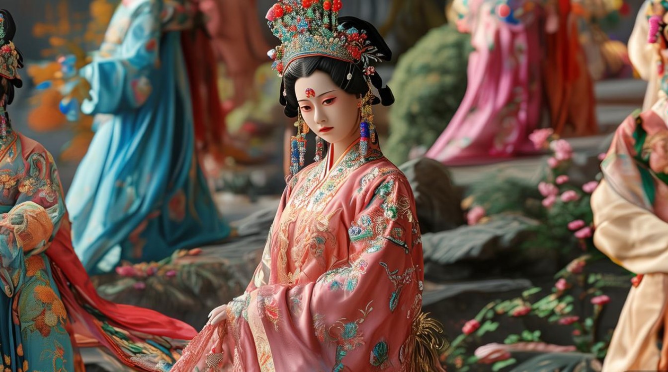 戏曲七仙女披肩