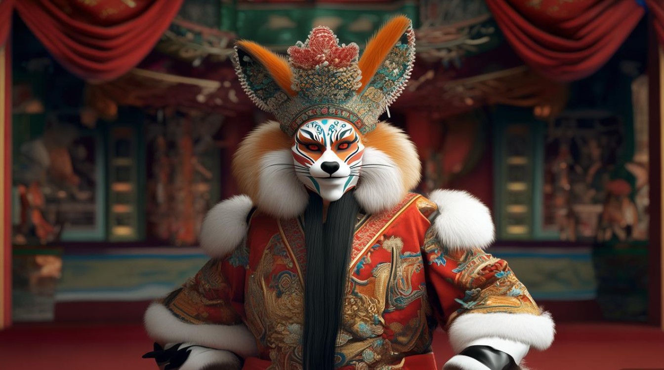 京剧人物狐尾生