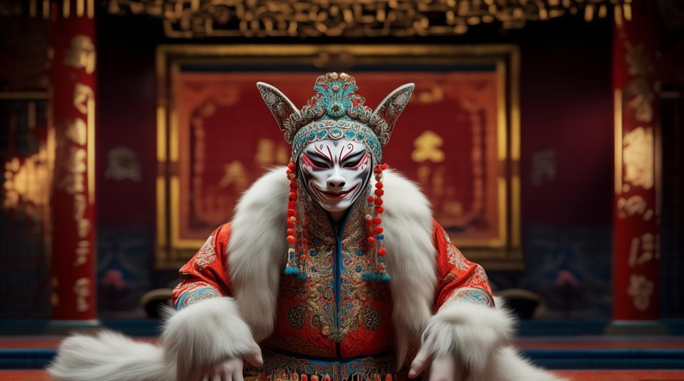 京剧人物狐尾生