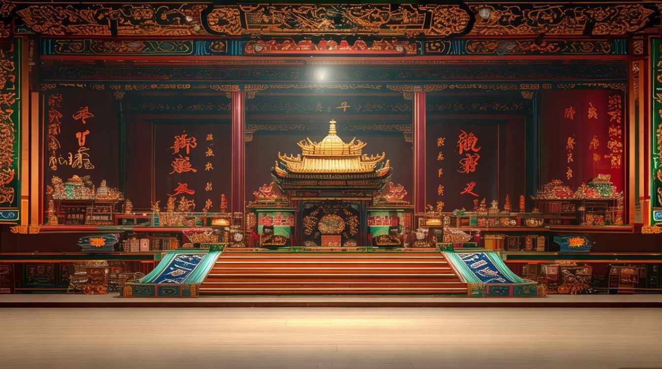 戏曲台口向西 祭台